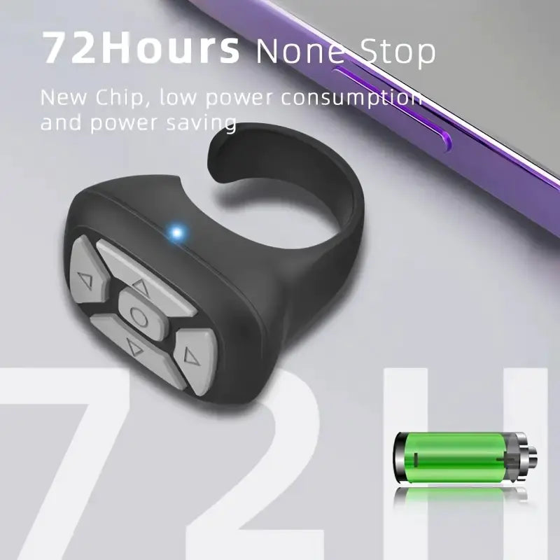 Bluetooth Ring Remote Controller for Tablets and Phones
