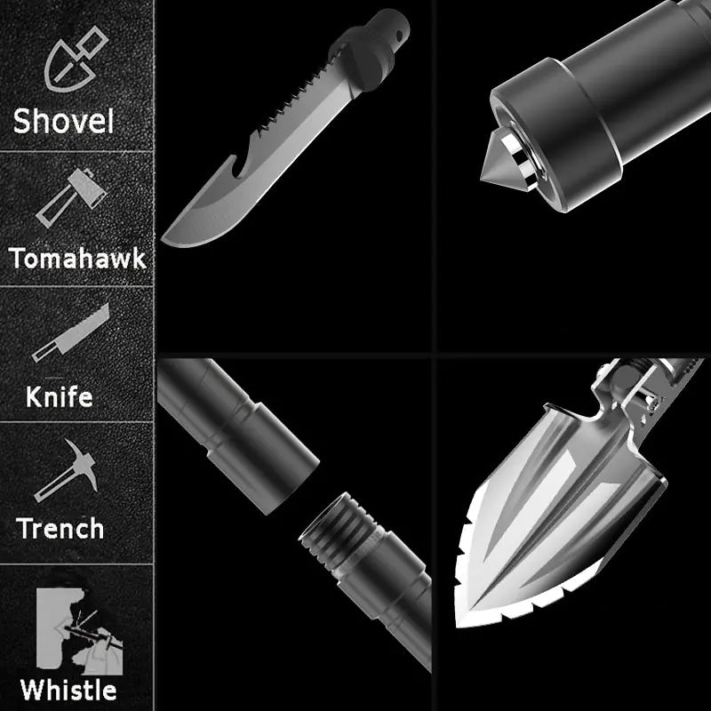 Compact Folding Military Shovel for Outdoor Use