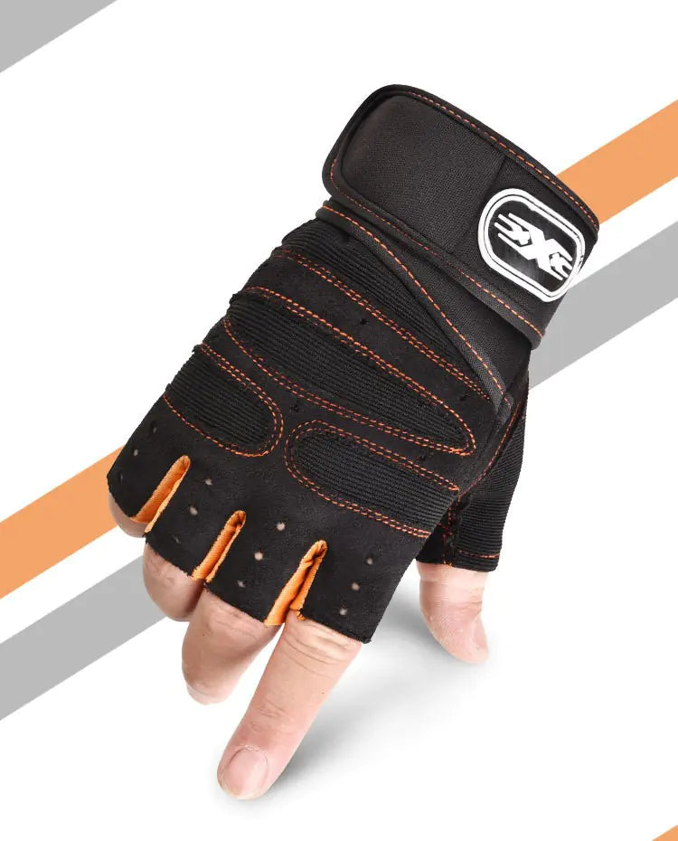 Men's Tactical Half-Finger Fitness Gloves for Weightlifting