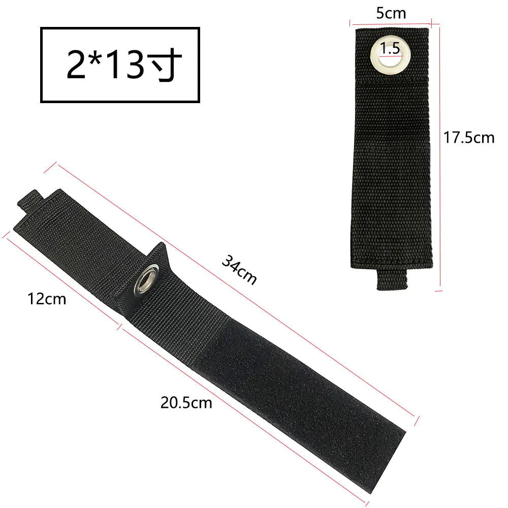 Outdoor Camping Nylon Hook and Loop Storage Straps
