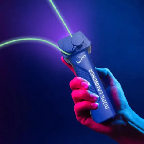 Handheld Adjustable Speed Luminous Rope Launcher.