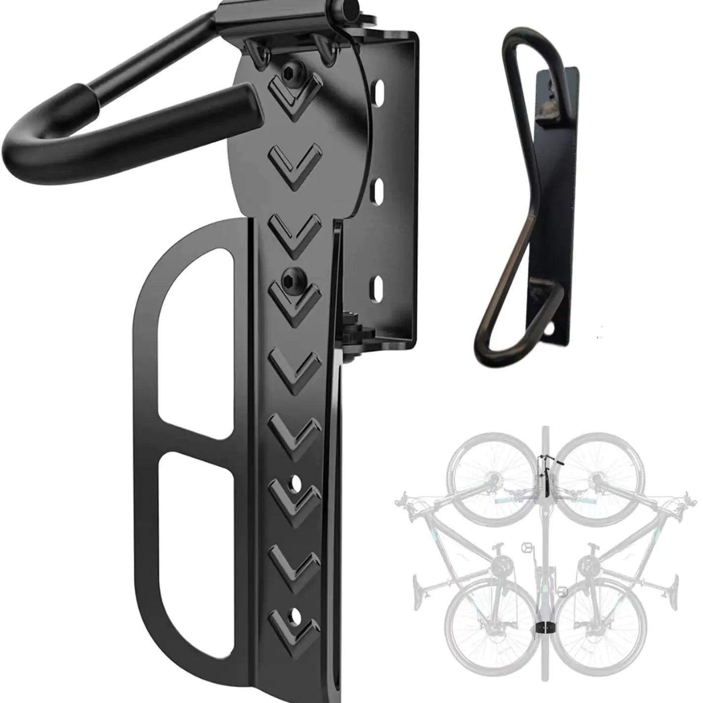 Adjustable Angle Bicycle Wall Mount Display Rack