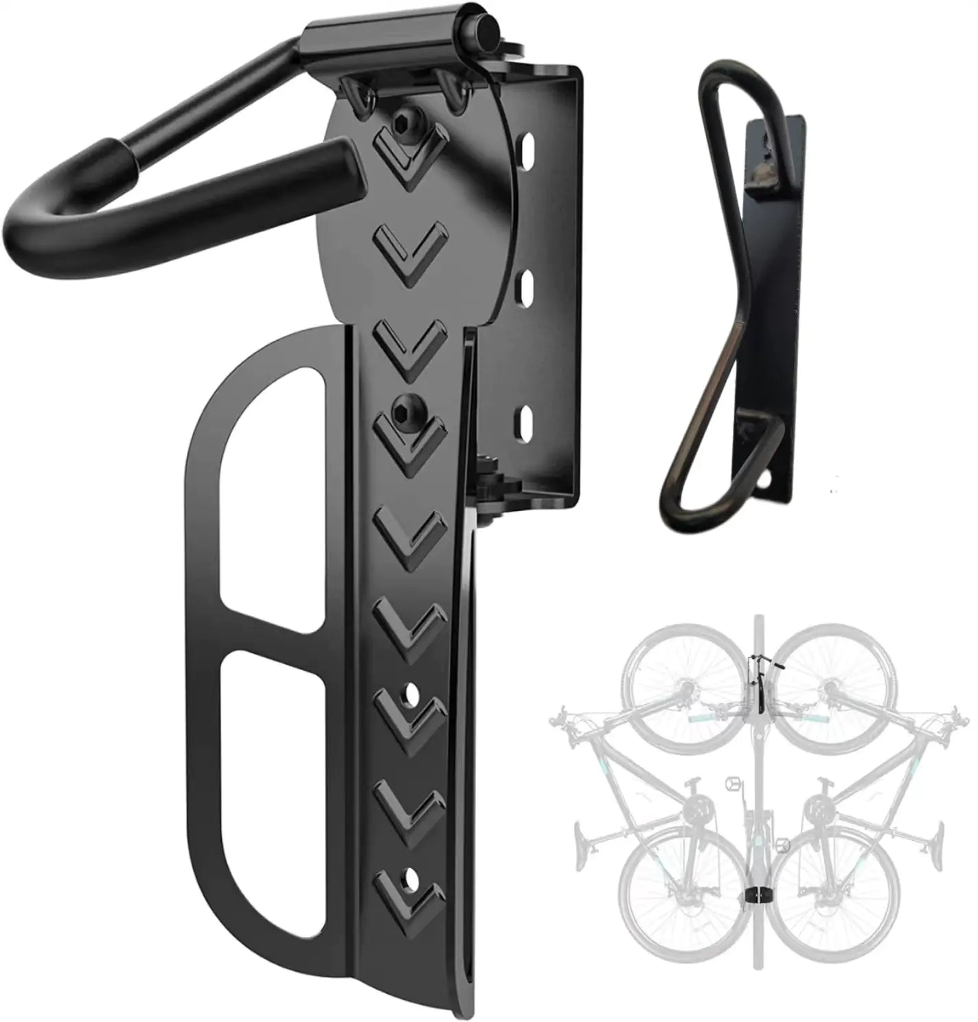Adjustable Angle Bicycle Wall Mount Display Rack