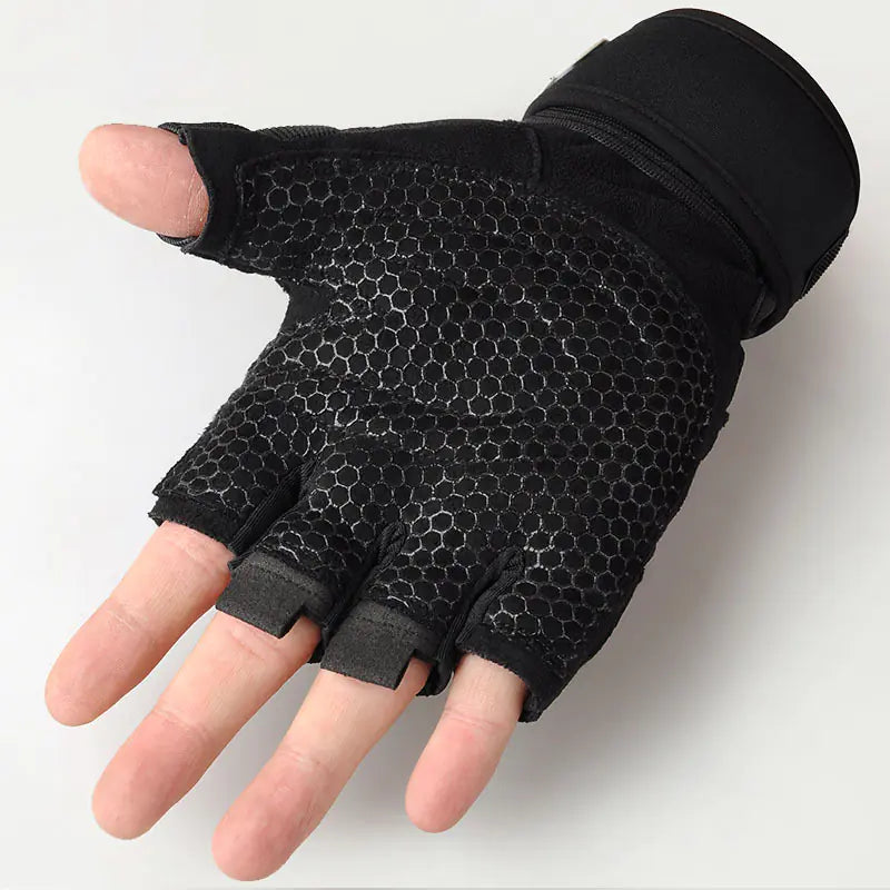 Men's Tactical Half-Finger Fitness Gloves for Weightlifting