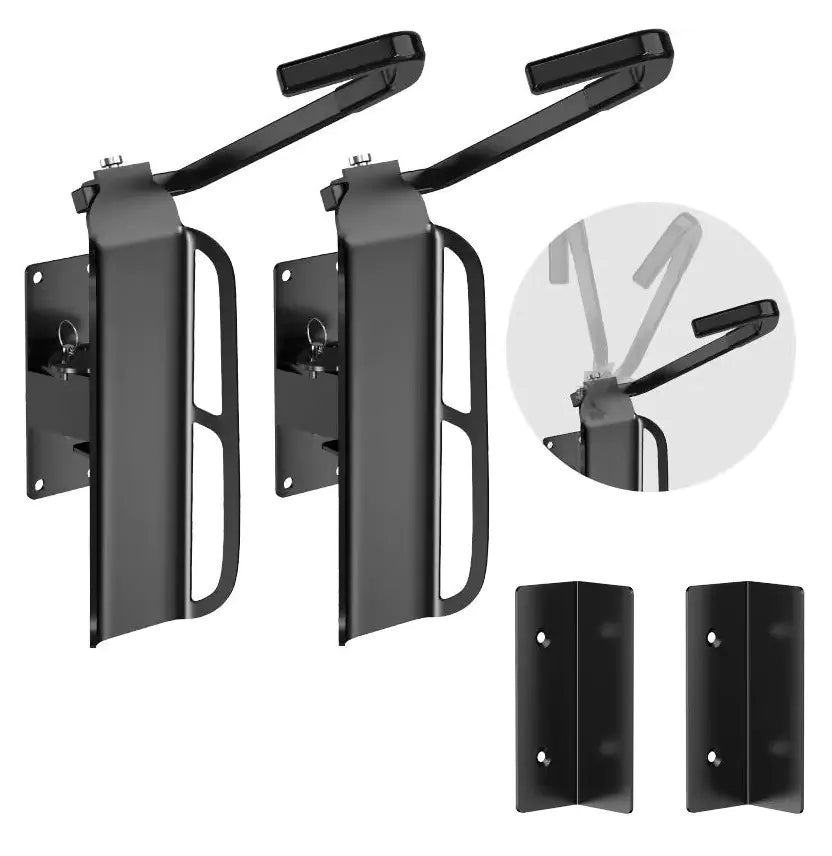 Adjustable Angle Bicycle Wall Mount Display Rack