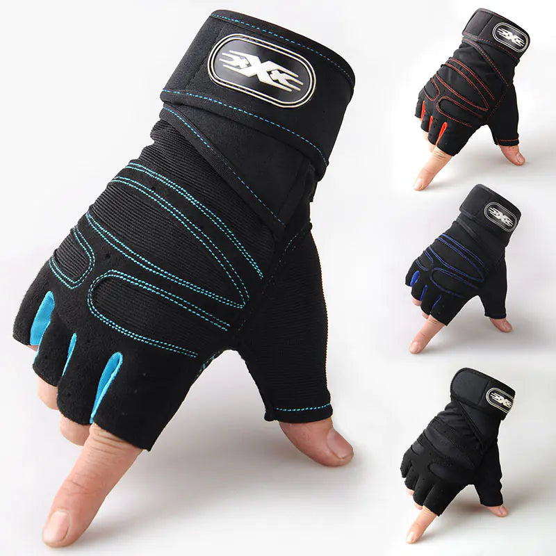Men's Tactical Half-Finger Fitness Gloves for Weightlifting