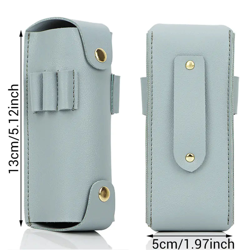 Large 3-Pack Leather Golf Ball Storage Pouch